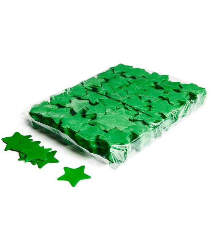 TCM FX - Lassú esésű Konfetti Csillag Ø 55mm - Sötétzöld - 1 kg